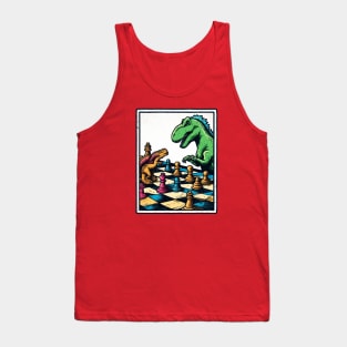 Dinosaur Chess Tank Top